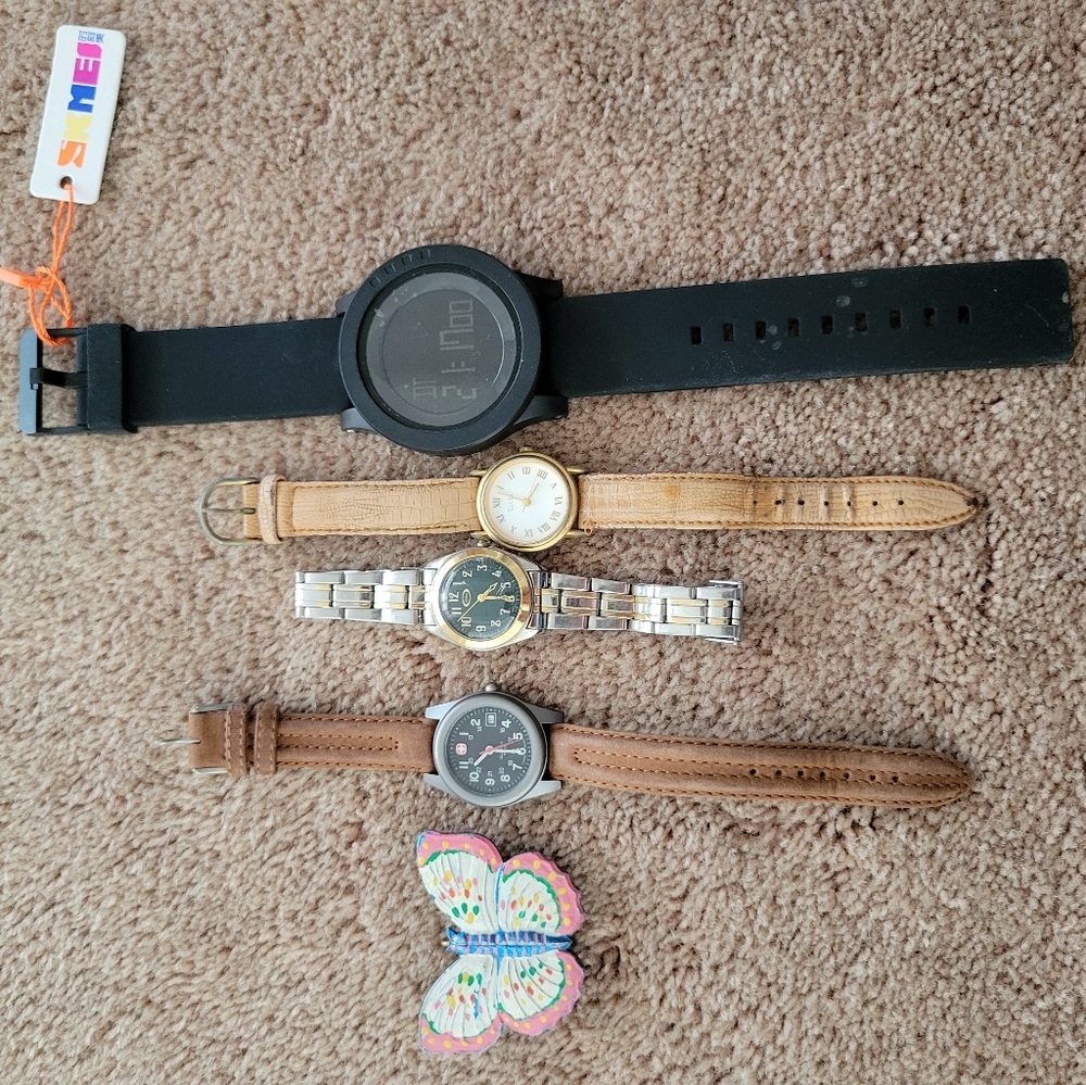 5 watches - 4 used & 1 new